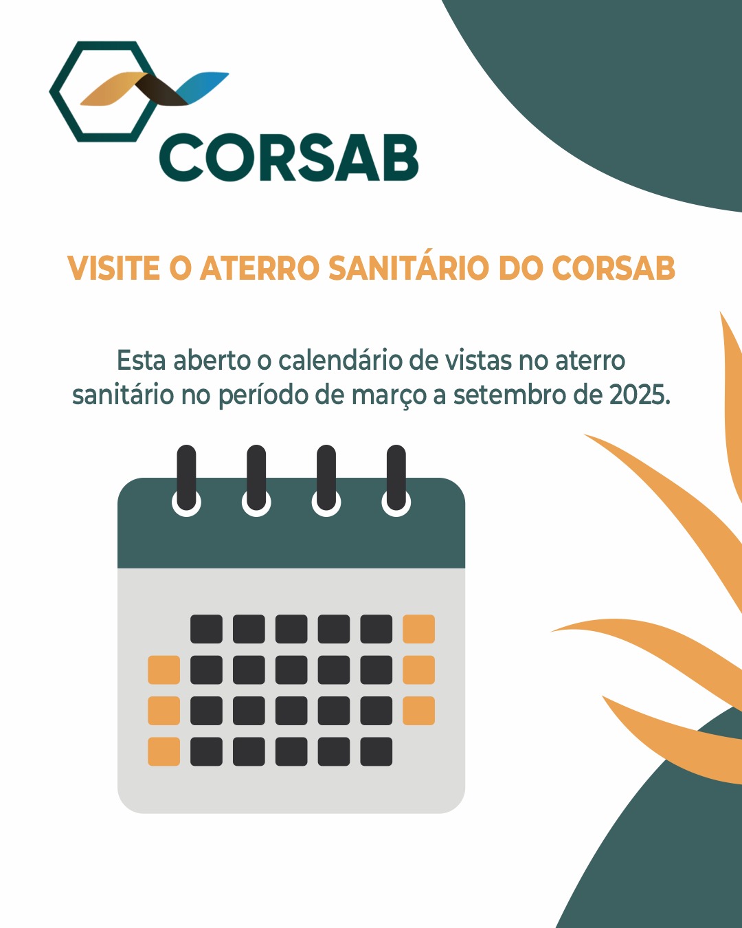 Visite o Aterro Sanitário do CORSAB